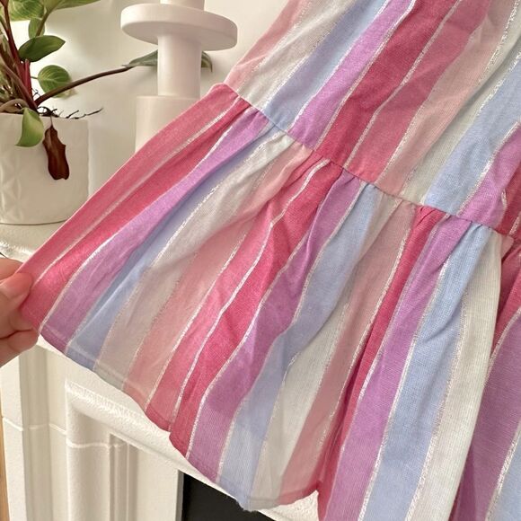 J. Crew Belted Button-up Dress In Pastel Stripe - Picture 4 of 9